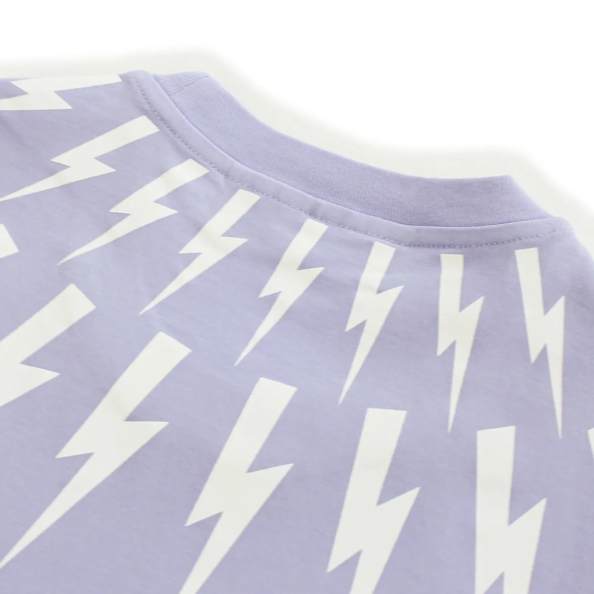 Neil Barrett Lilac Thunderbolt T-Shirt