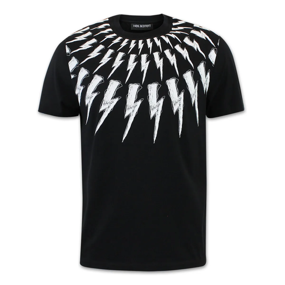 Neil Barrett Scribbled Bolt T-Shirt, Black