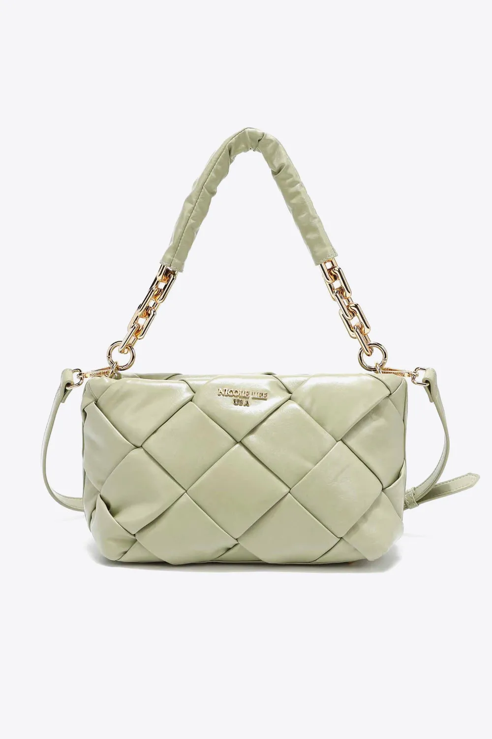 Nicole Lee USA Woven Satchel Crossbody Bag