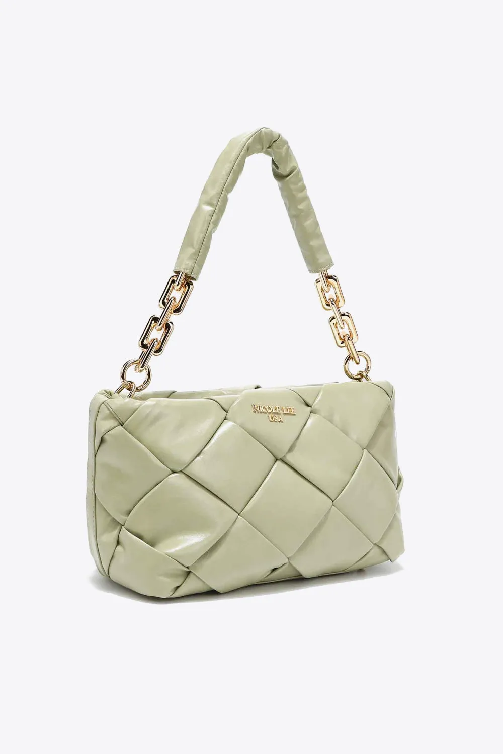 Nicole Lee USA Woven Satchel Crossbody Bag