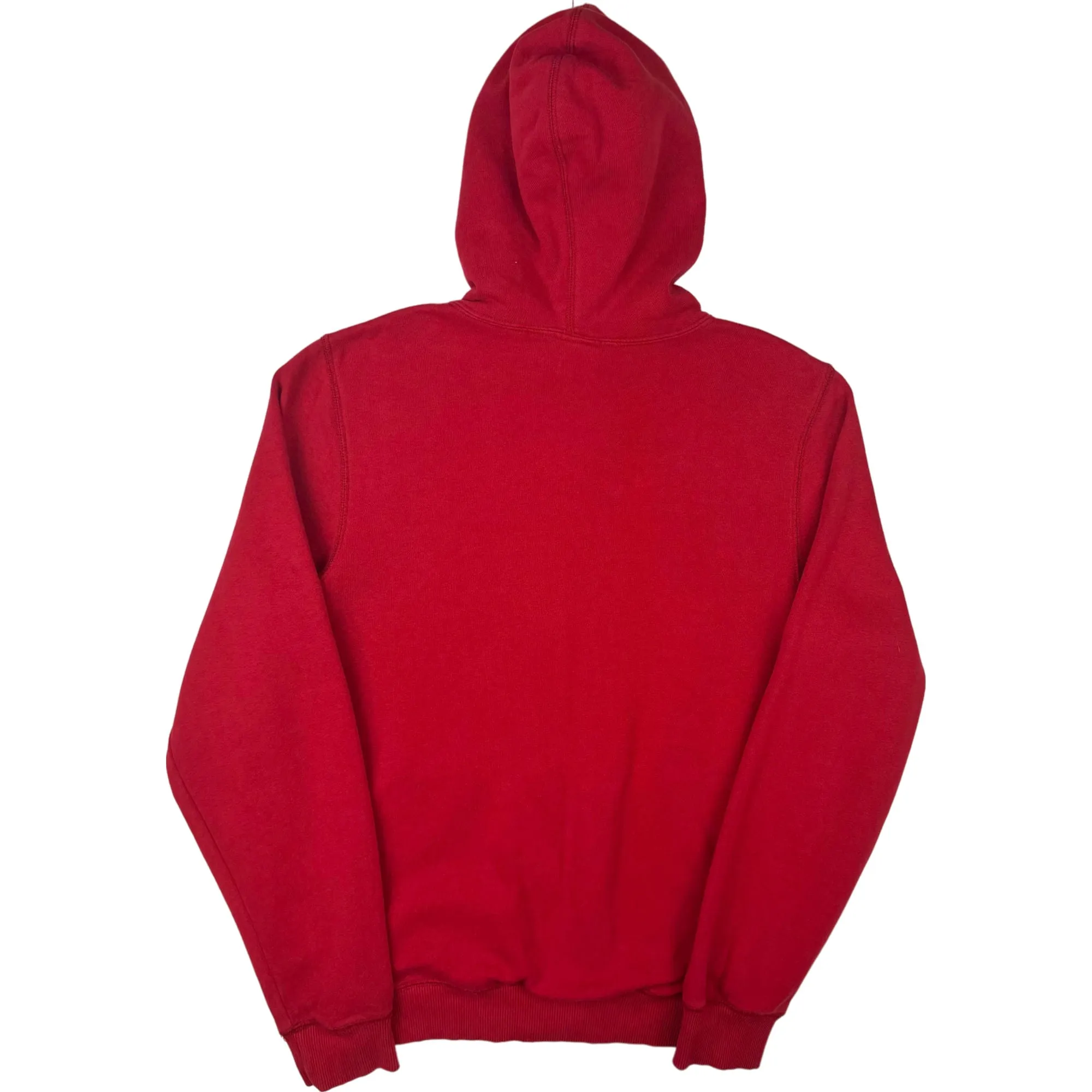 Nike Embroidered Swoosh Zip-Up Hoodie Red