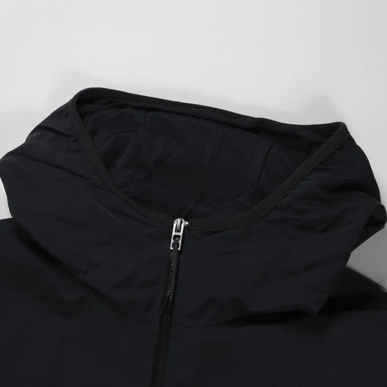 Nike Full-Zip Lined Hooded Jacket (Black/Black)