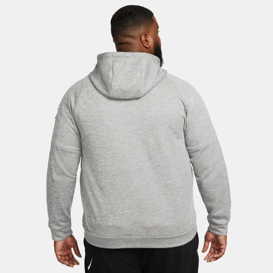 Nike Men's Therma-Fit Full-Zip Hooded Grey Jacket