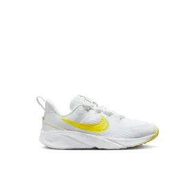 Nike Star Runner 4 Children's Sneaker - Summit White/Opti Yellow