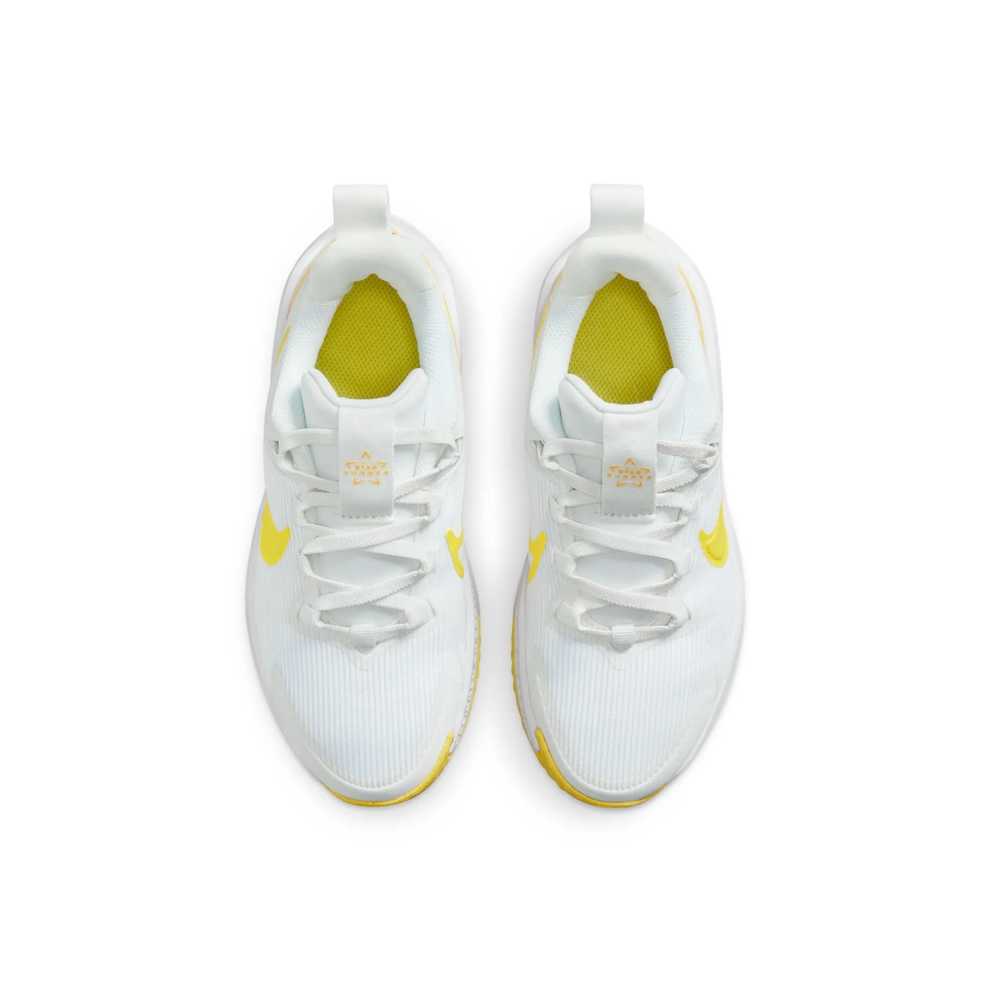 Nike Star Runner 4 Children's Sneaker - Summit White/Opti Yellow