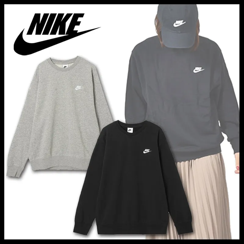 Nike Sweat Street Style Long Sleeves Plain Logo T-Shirt