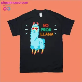 No Problem Llama | Adorable Alpaca Print T-Shirts