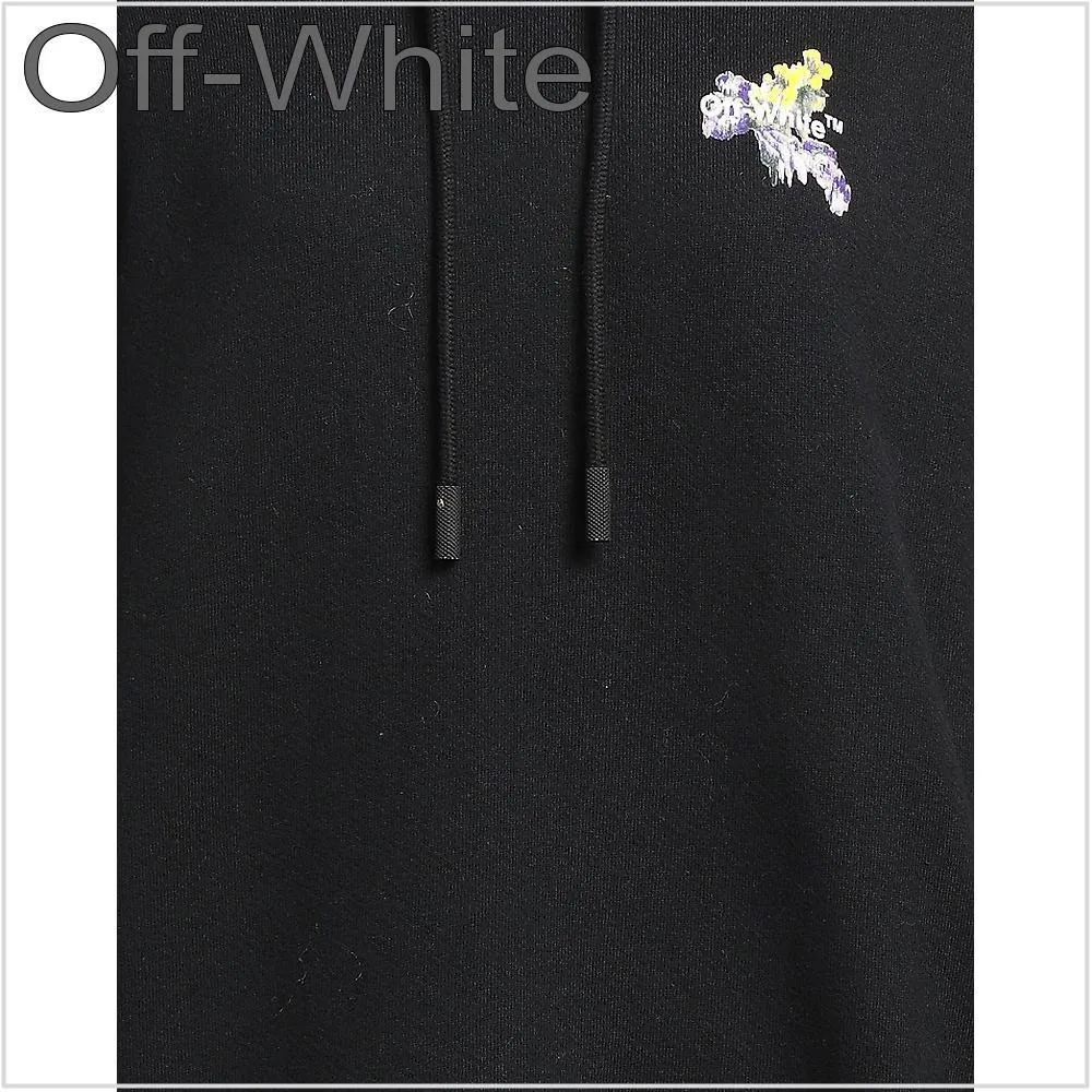 Off-White Long Sleeves Cotton Logo Hoodies & Sweatshirts | Street Style