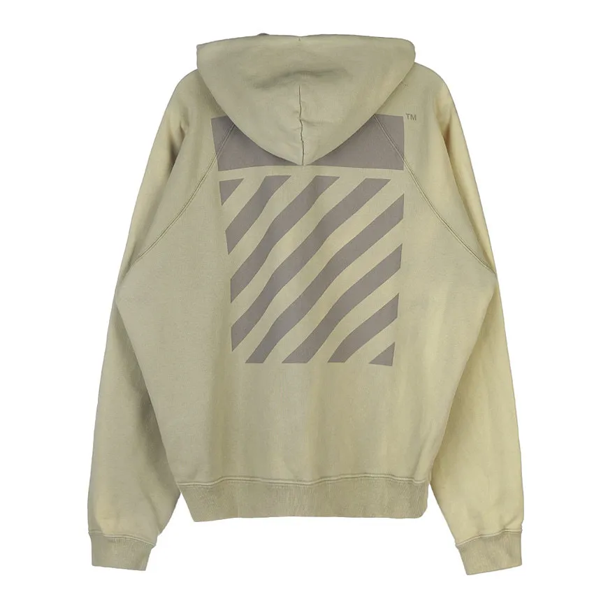 Off-White long sleeves plain cotton oversized logo street style.