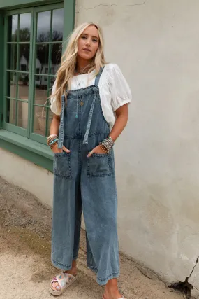 Orchard Road Denim Overalls - Washed, Denim Overalls