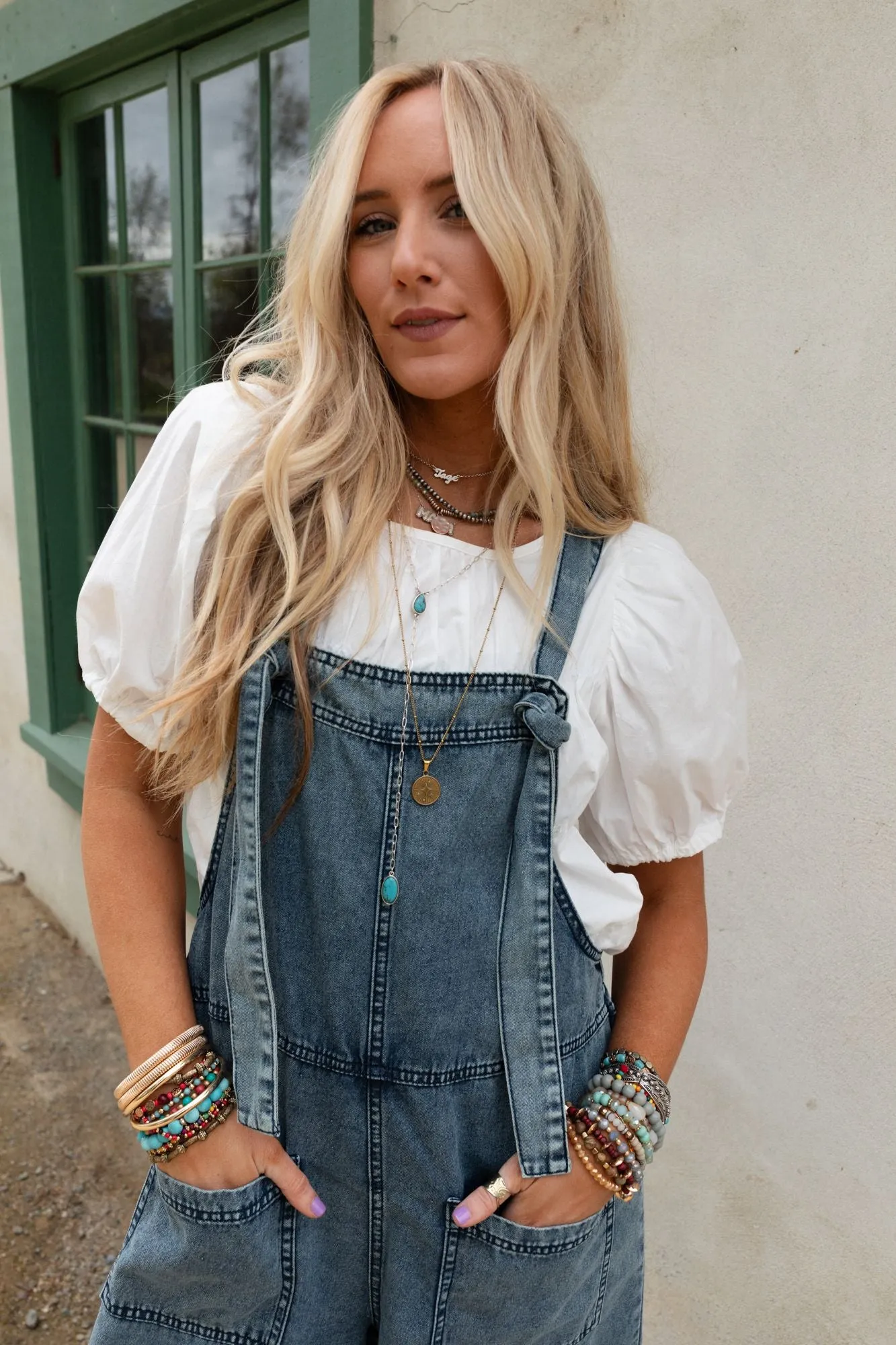 Orchard Road Denim Overalls - Washed, Denim Overalls