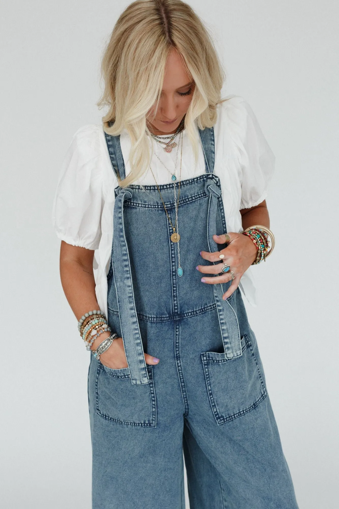 Orchard Road Denim Overalls - Washed, Denim Overalls