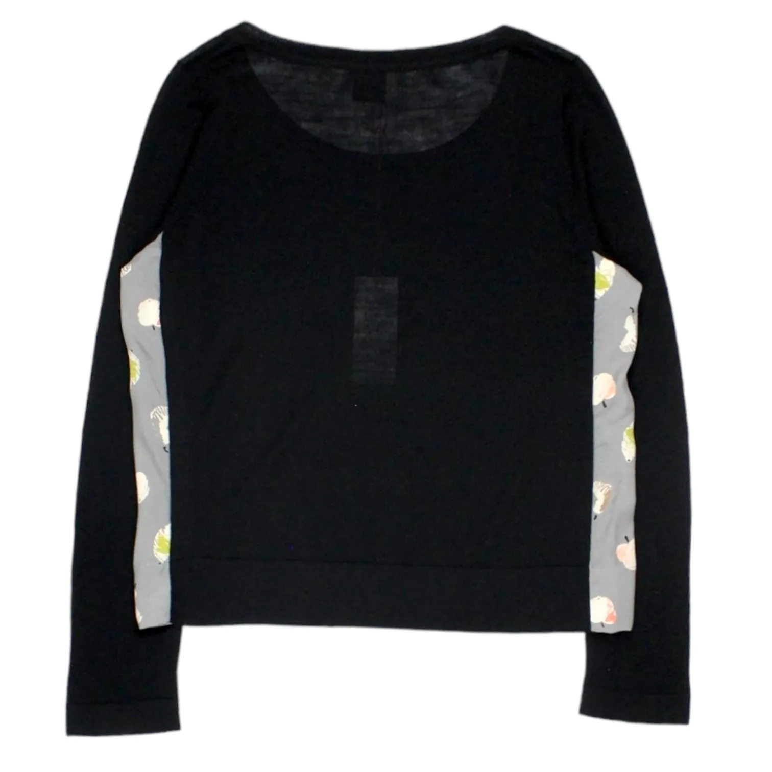 Orla Kiely Black Apple Panel Sweater