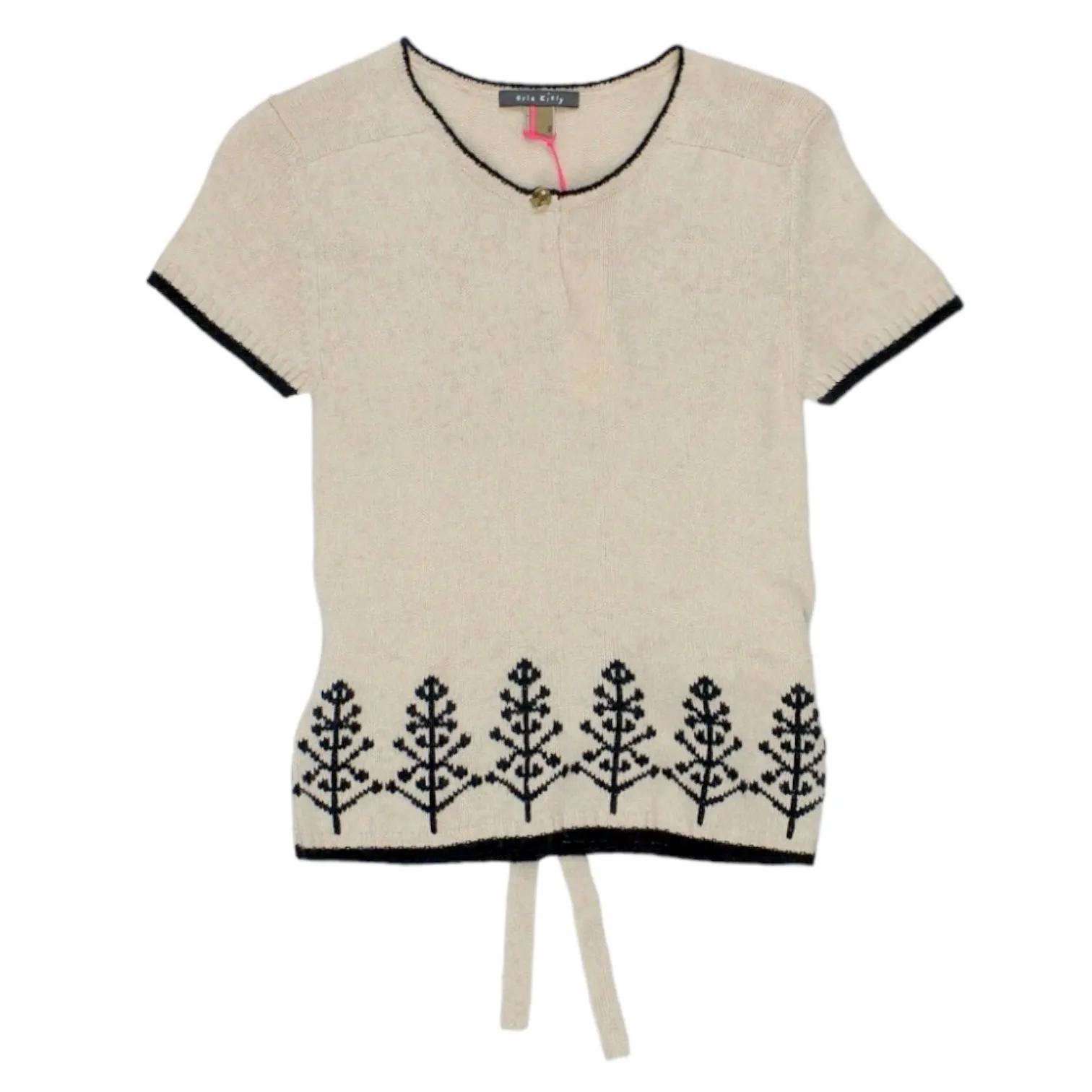 Orla Kiely Cream Glitter Tree Sweater