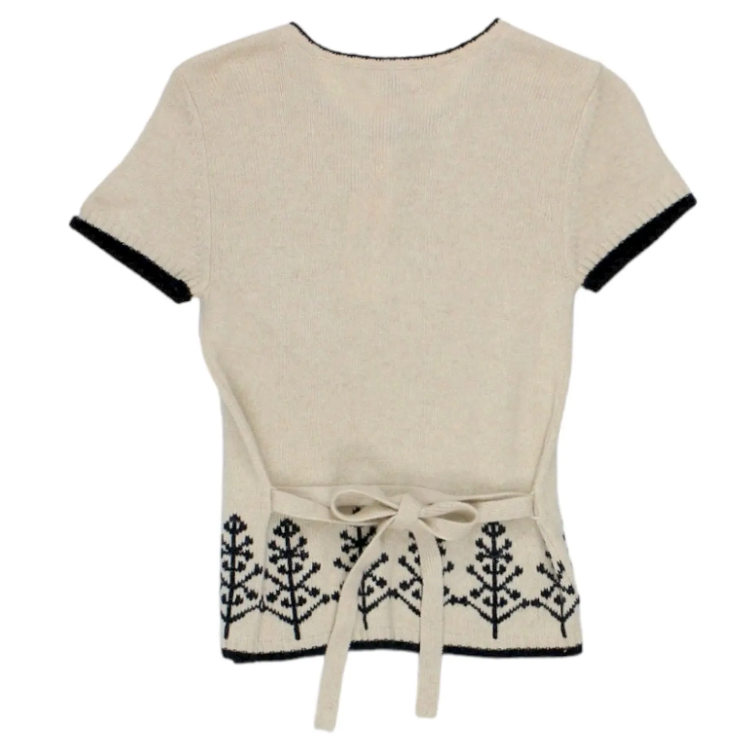 Orla Kiely Cream Glitter Tree Sweater