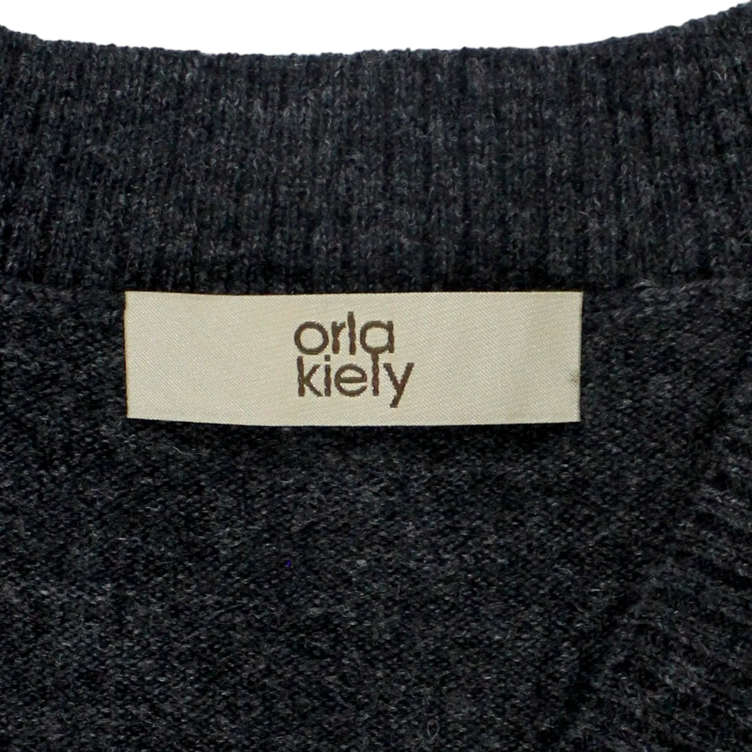 Orla Kiely Grey/Cream Patterned Sweater