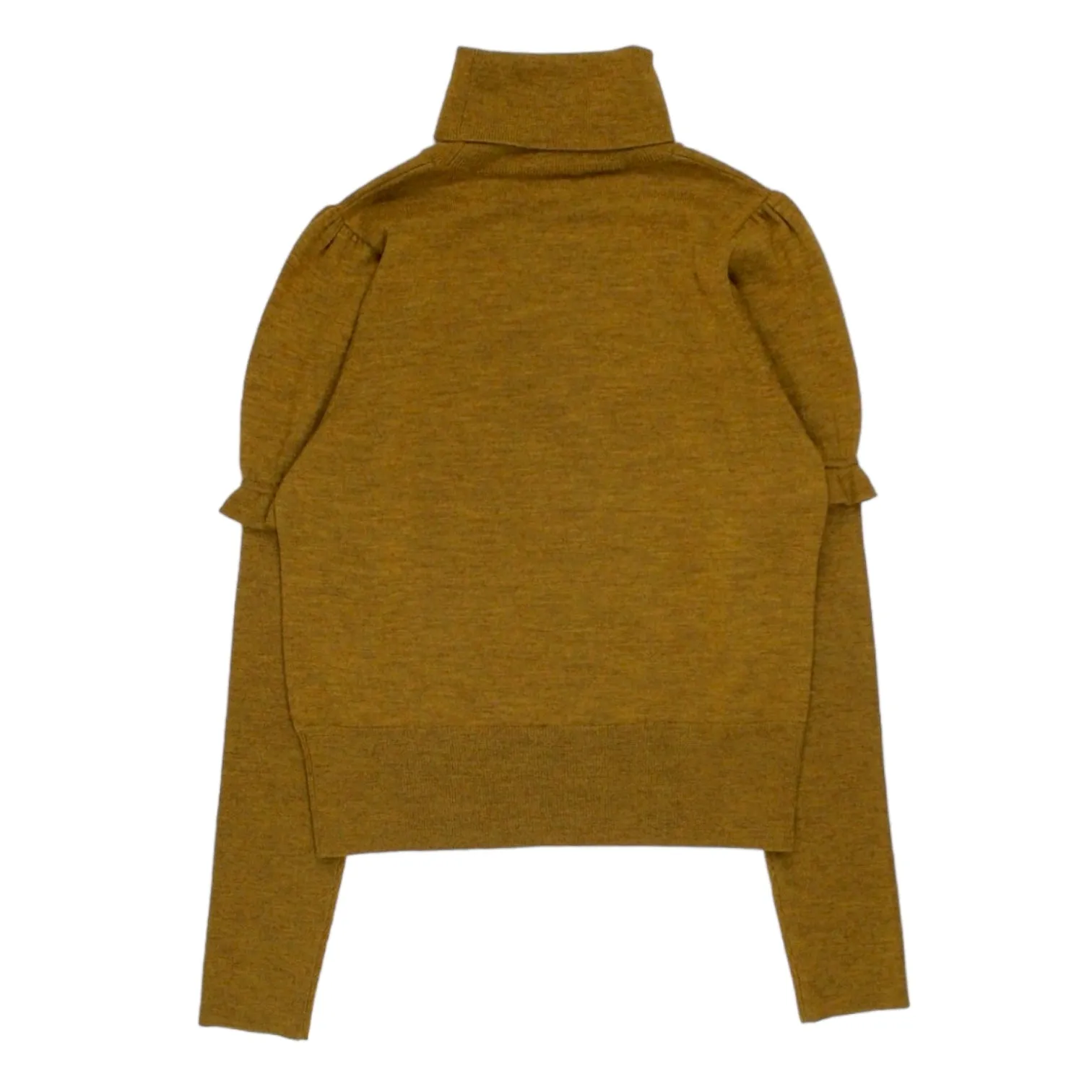 Orla Kiely Mustard Marl Frill Sleeve Sweater