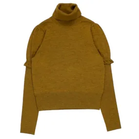 Orla Kiely Mustard Marl Frill Sleeve Sweater