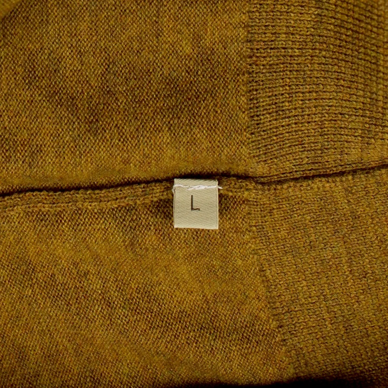 Orla Kiely Mustard Marl Frill Sleeve Sweater