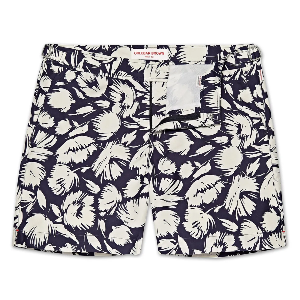 Orlebar Brown Bulldog Botany Swim Shorts - Navy/White Sand - Get it now!