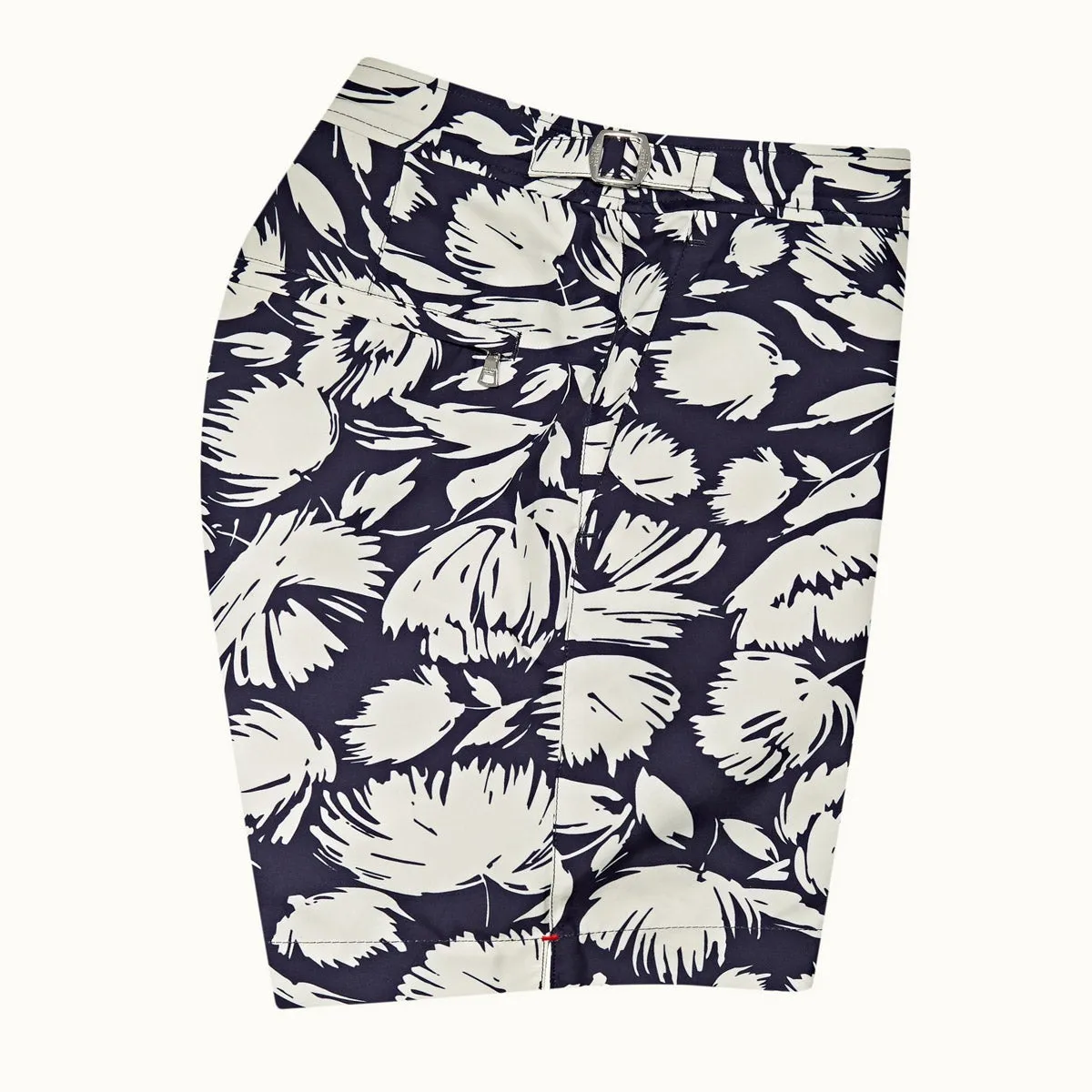 Orlebar Brown Bulldog Botany Swim Shorts - Navy/White Sand - Get it now!