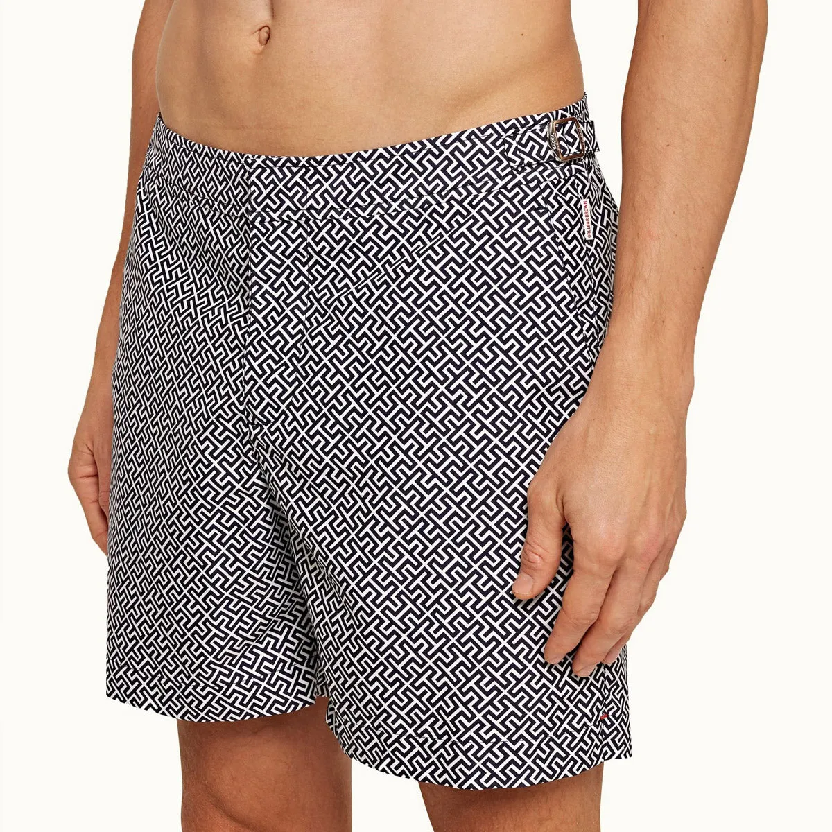 Orlebar Brown Navy/White Bulldog Narin Swim Shorts