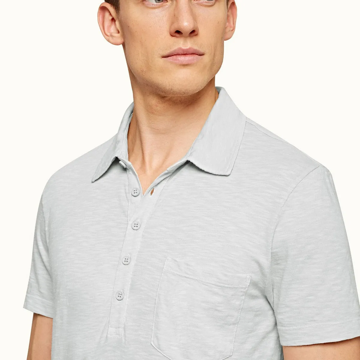 Orlebar Brown Rock Salt Polo Shirt - Thompson Garment Dyed