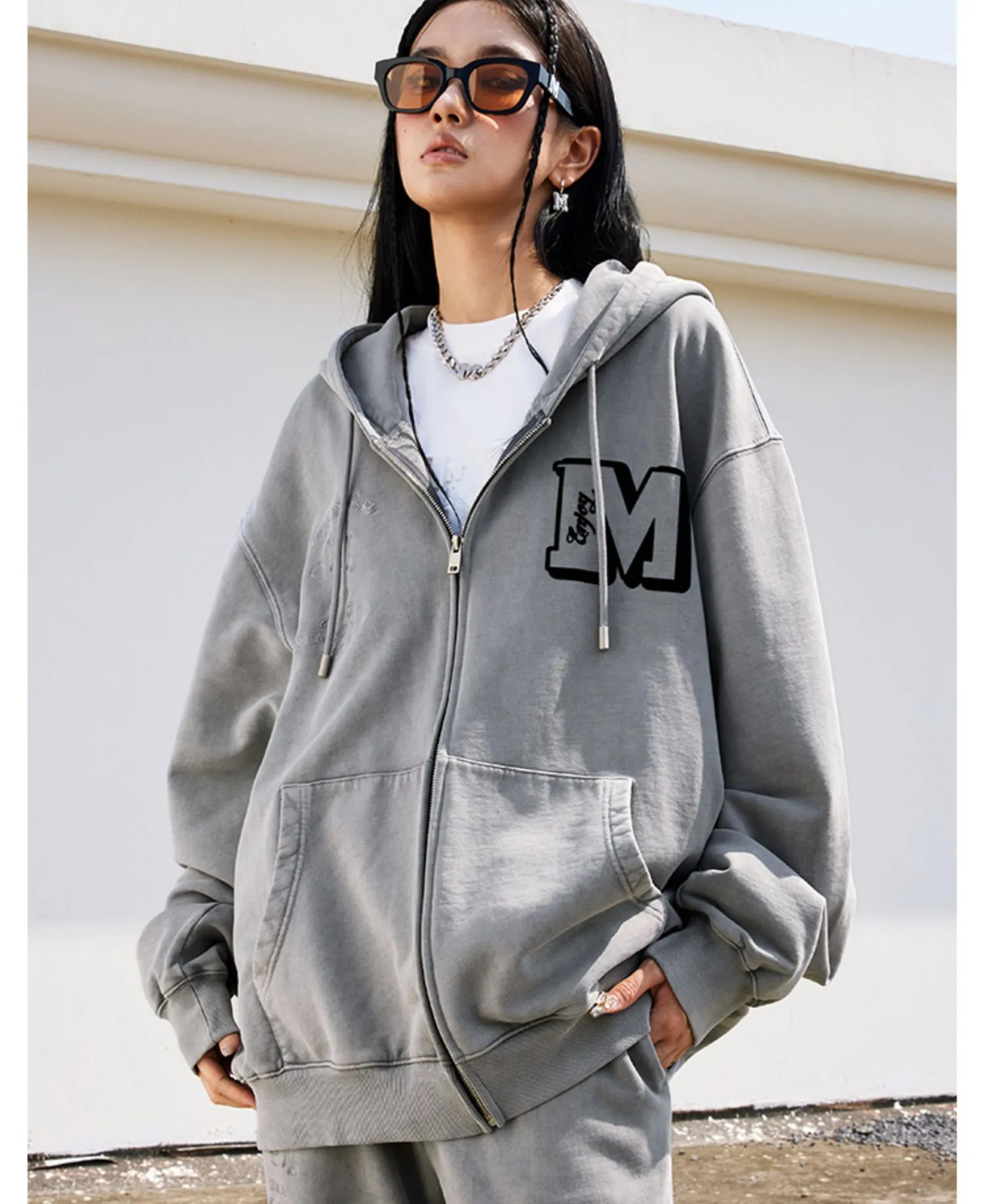 Oversized Logo Hoodies | Cotton Sweat Street Style | Unisex | Mr. Enjoy Da Money