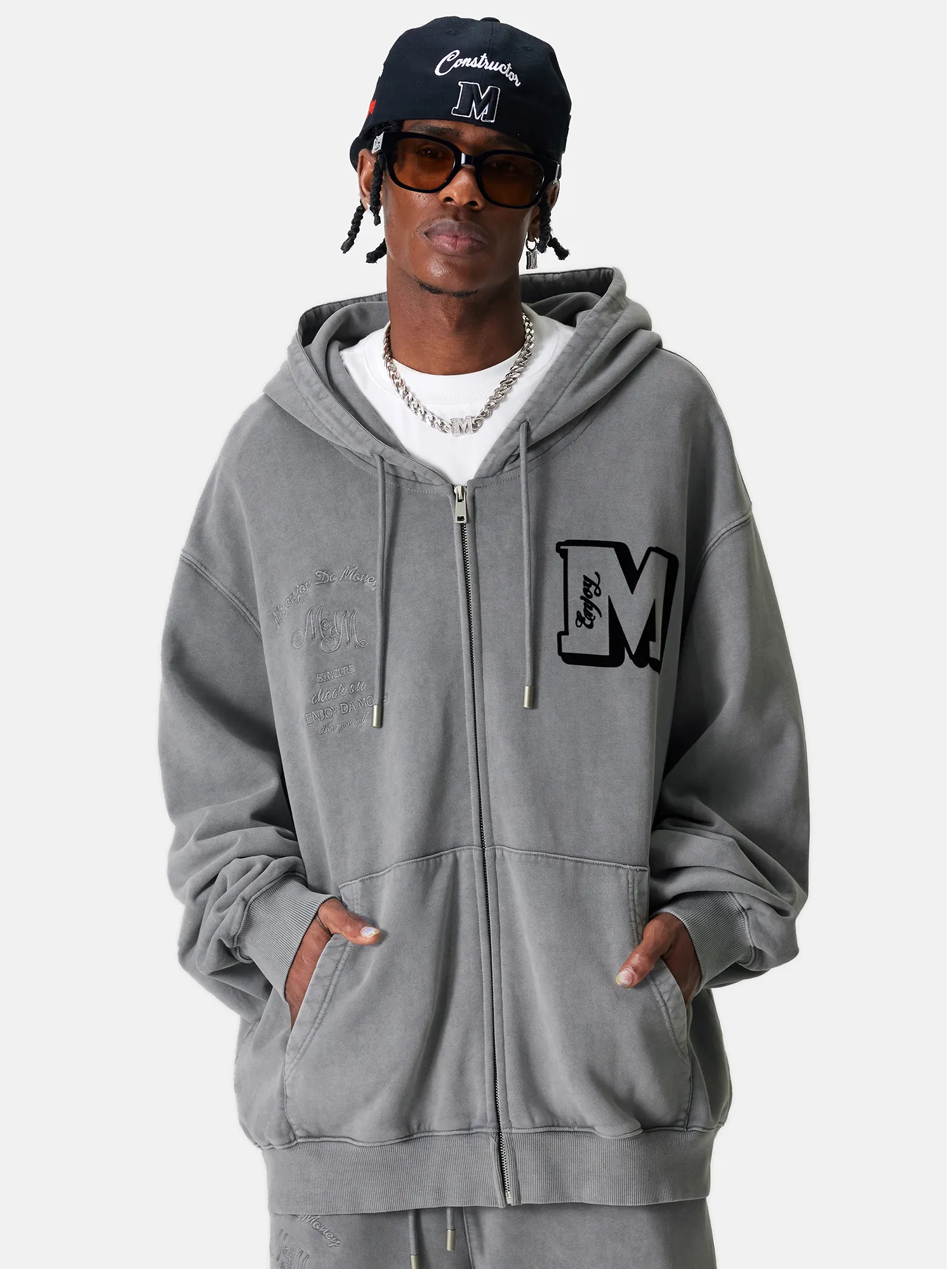 Oversized Logo Hoodies | Cotton Sweat Street Style | Unisex | Mr. Enjoy Da Money