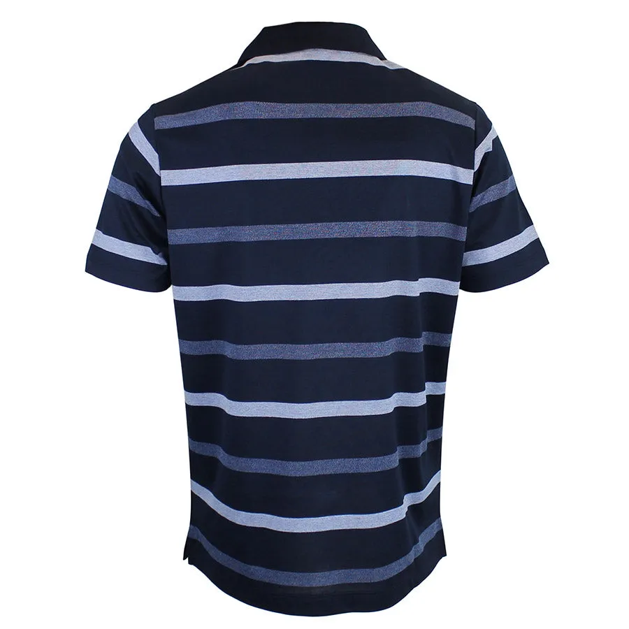 Paul & Shark Navy Blue Striped Polo Shirt