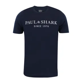 Paul & Shark - Reflective Logo Navy T-Shirt