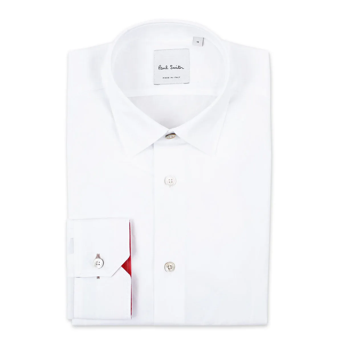 Paul Smith - 'Artist Stripe' Cuff Shirt - White 