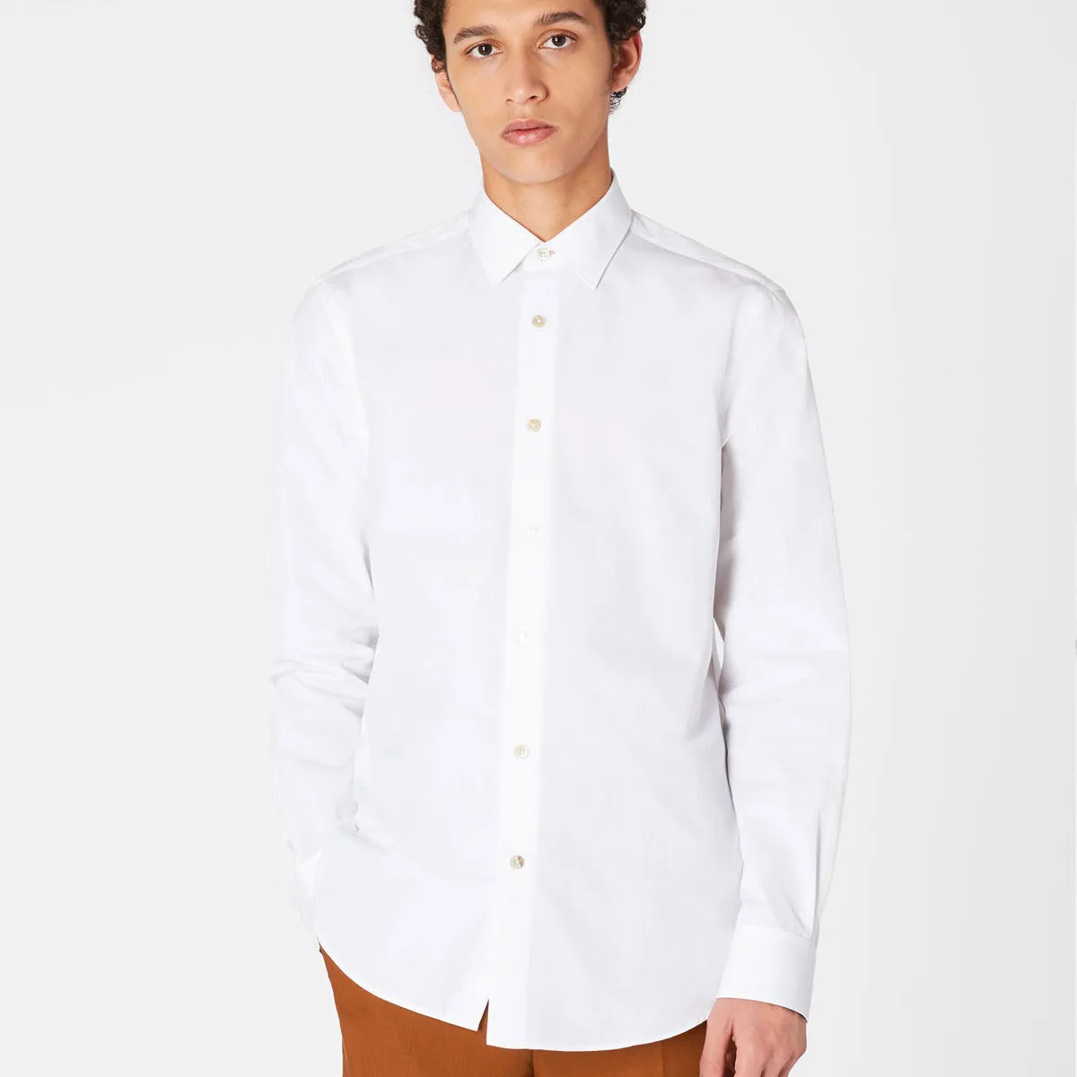 Paul Smith - 'Artist Stripe' Cuff Shirt - White 