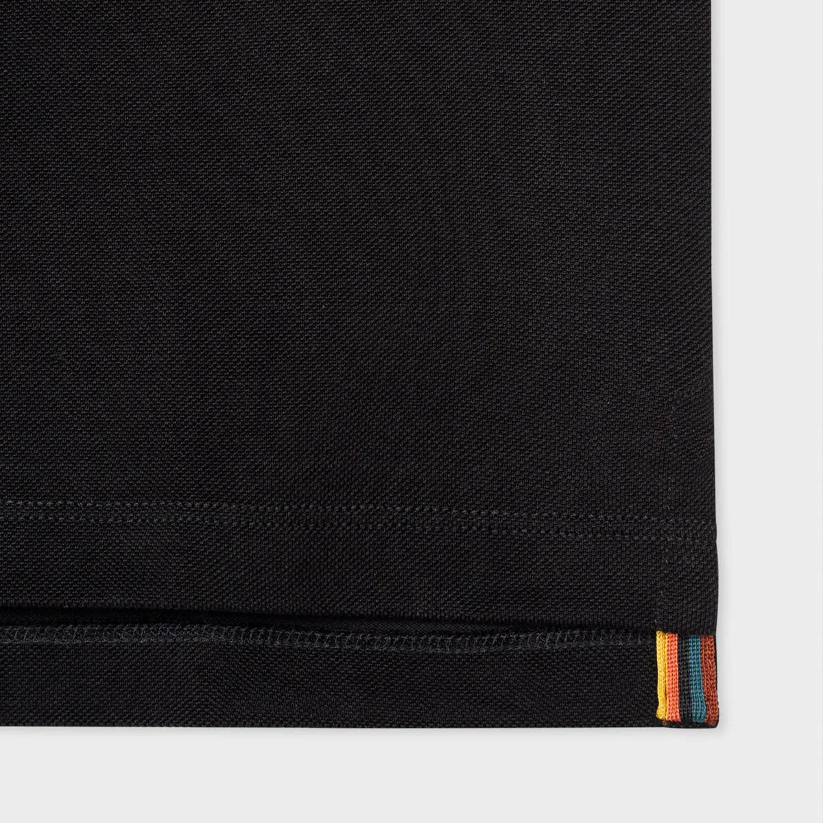 Paul Smith Black Artist Stripe Polo Shirt