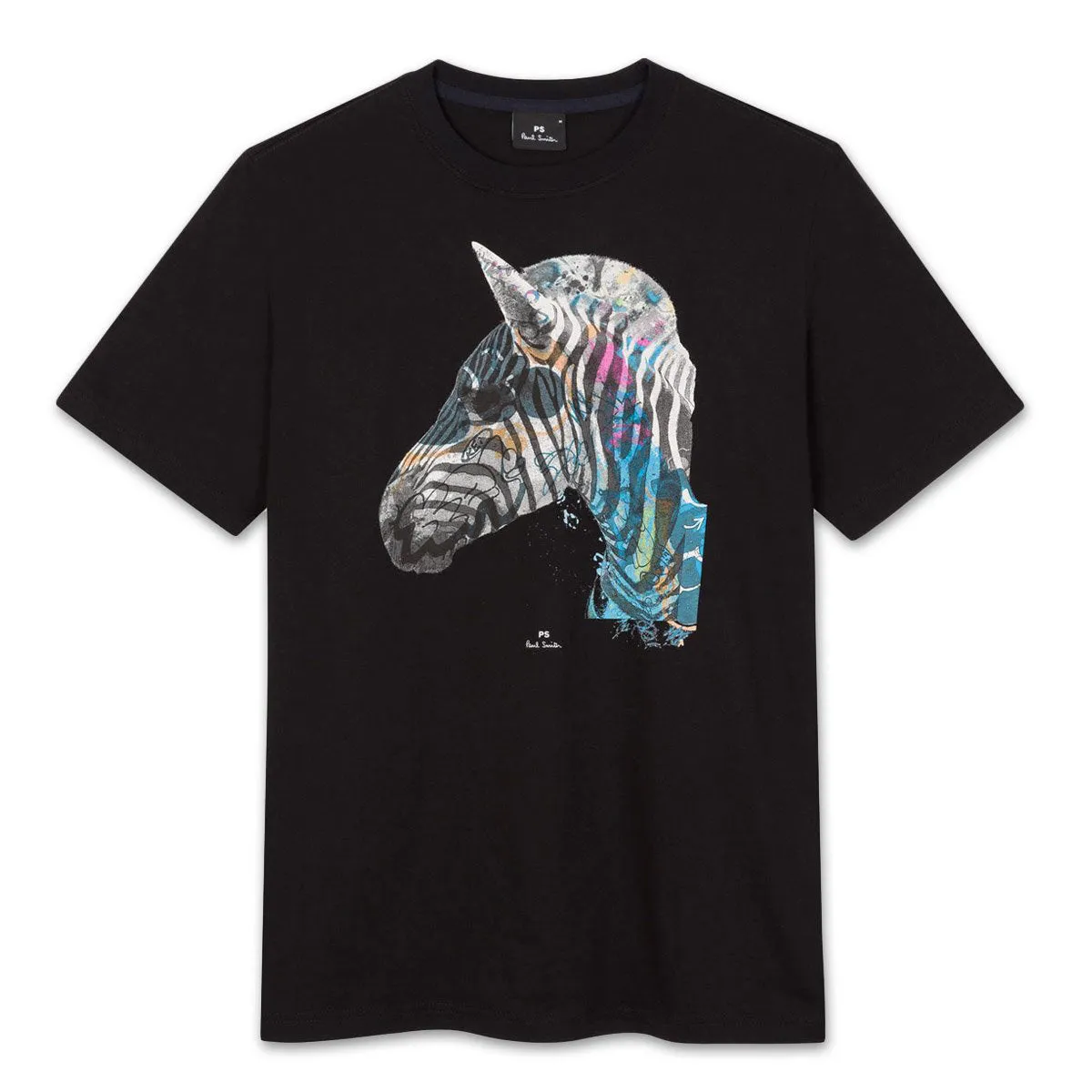 Paul Smith Graffiti Zebra Print T-Shirt, Black - Buy Now