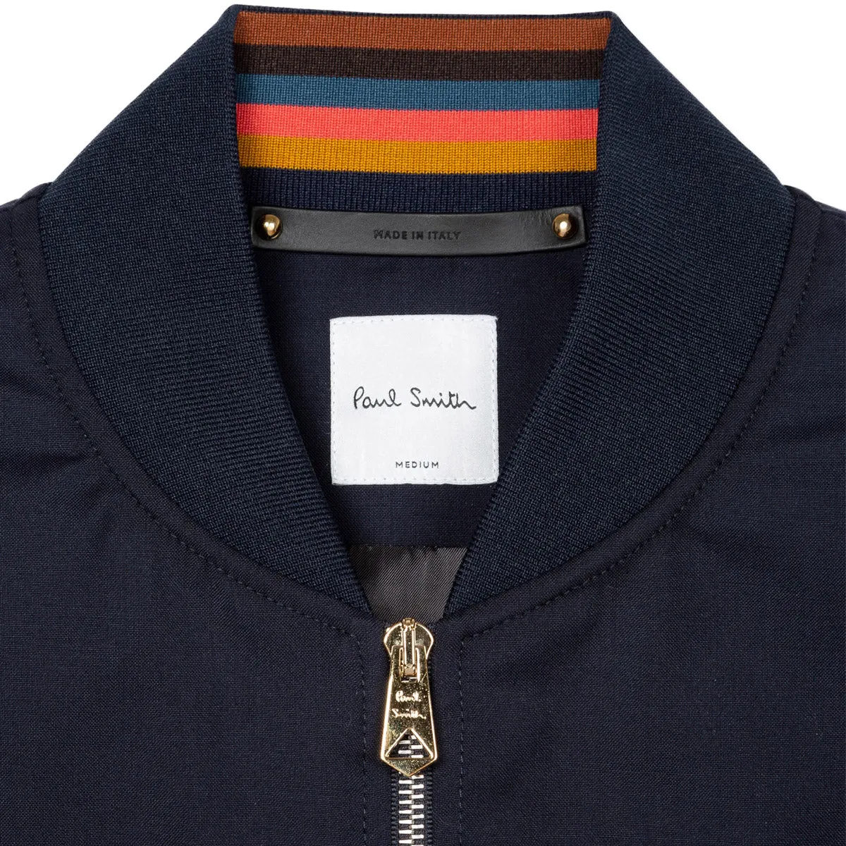 Paul Smith Loro Piana Storm System Bomber Jacket Navy