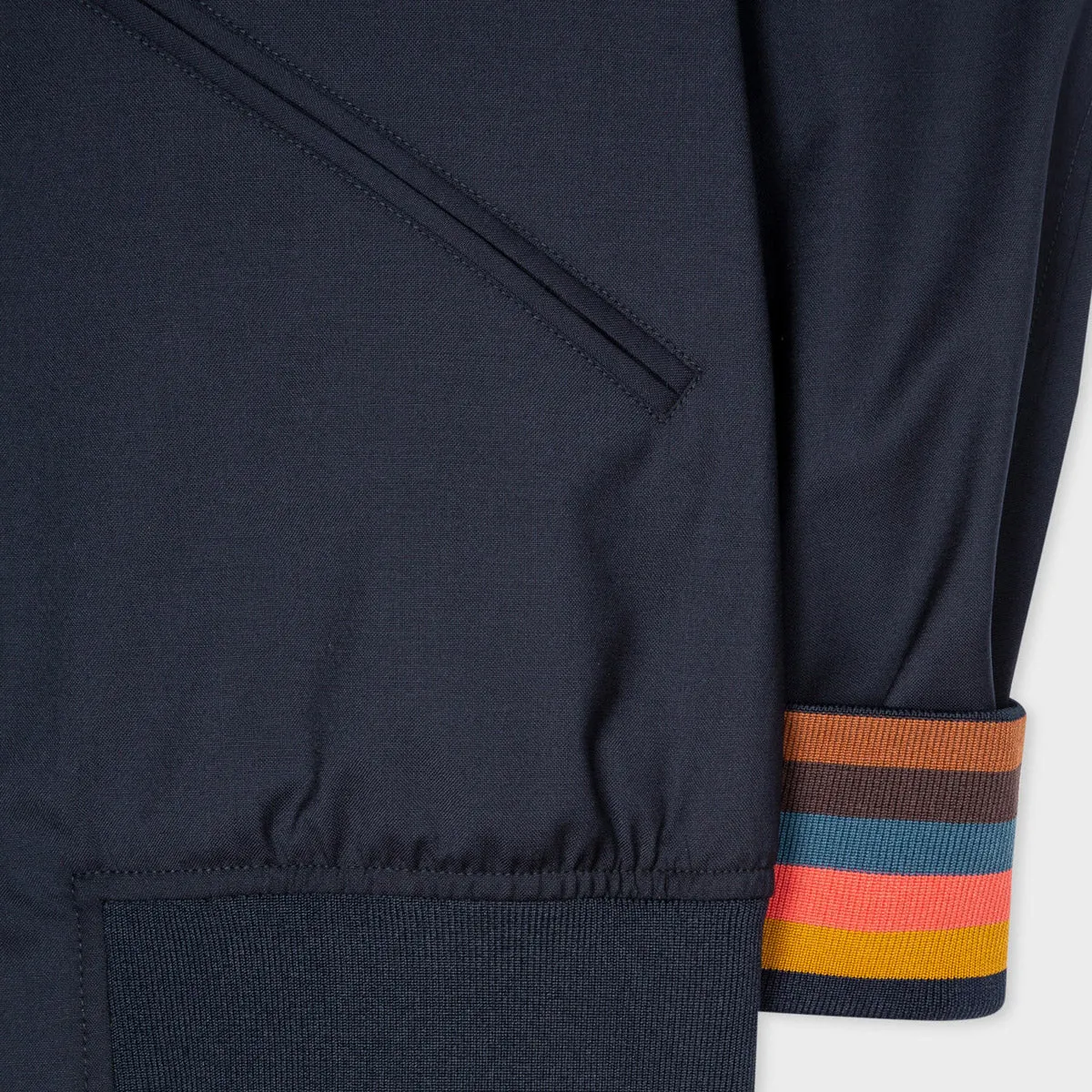 Paul Smith Loro Piana Storm System Bomber Jacket Navy