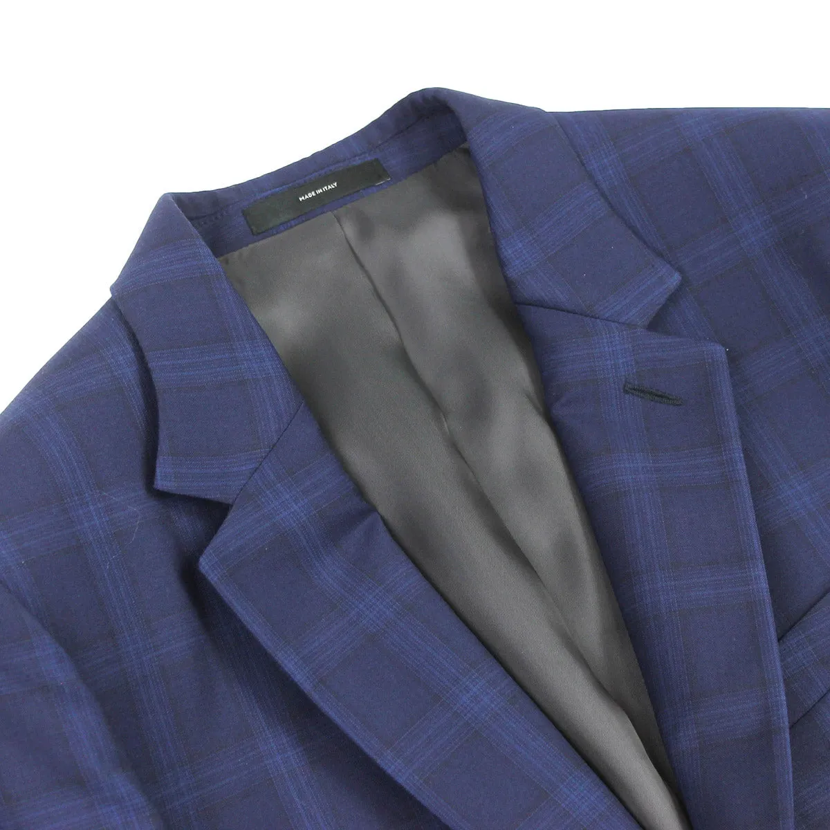 Paul Smith Navy Blue Check Suit