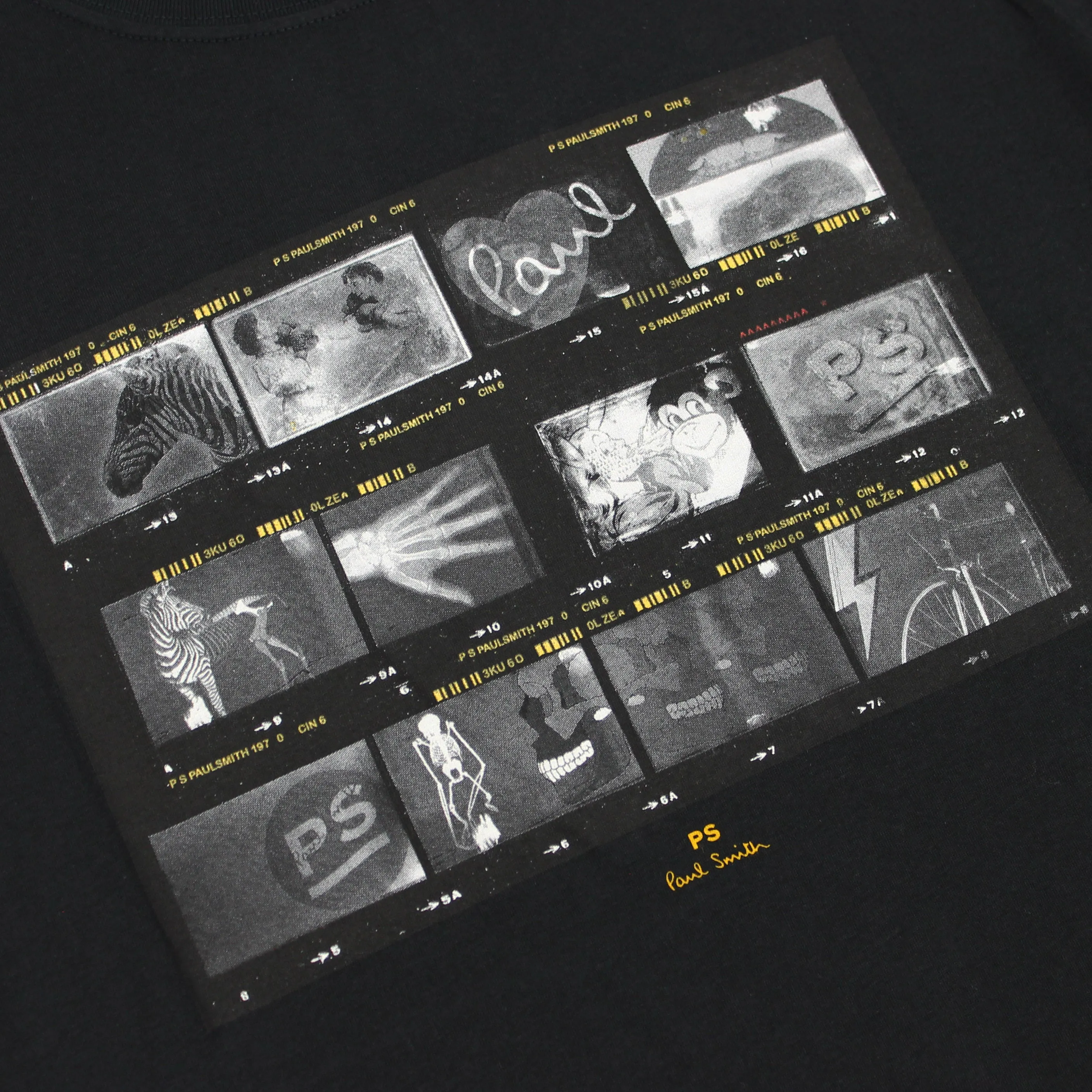 Paul Smith Negatives Print T-Shirt Black