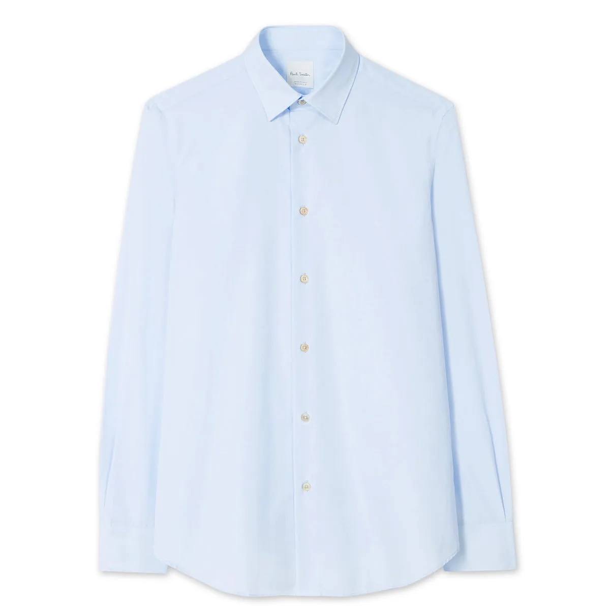 Paul Smith - Tailored Fit Artist Stripe Cuff Shirt in Light Blue - Shop Now