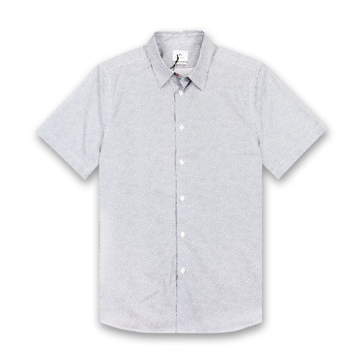 Paul Smith Tailored Fit Short Sleeve Patterned Shirt - White | PS Paul Smith Shirt | Shop Now