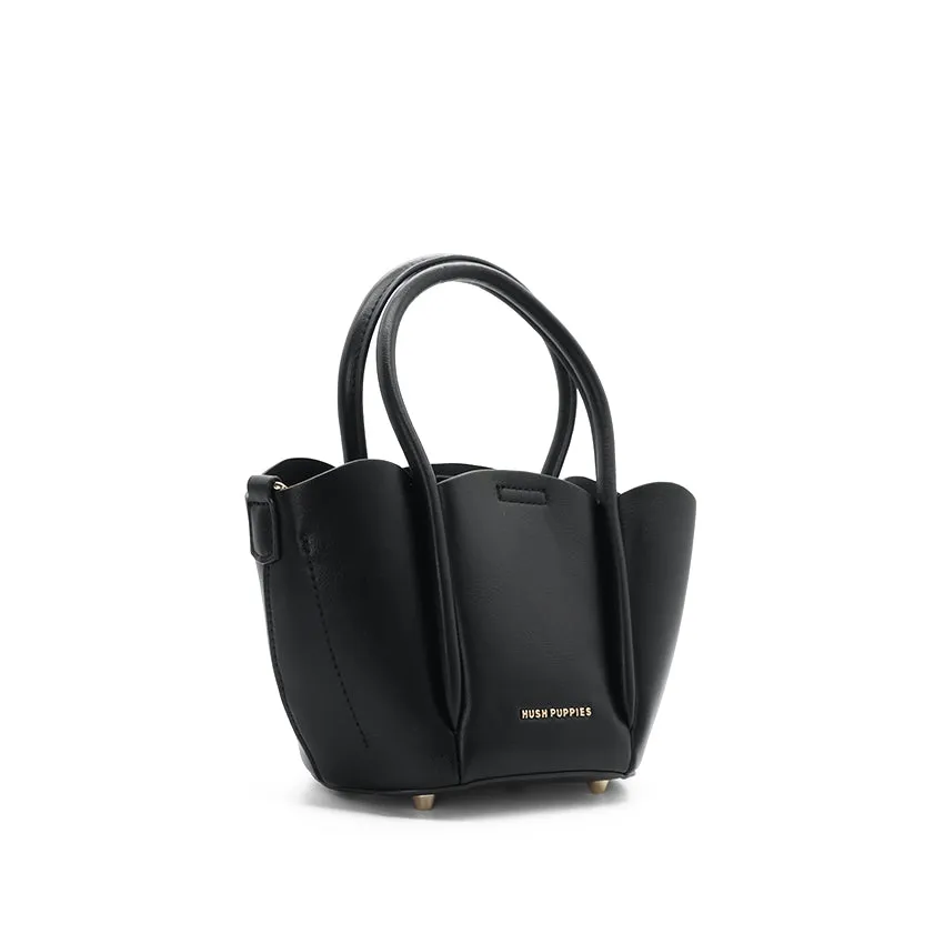 Petal Satchel Women's Bag - Black