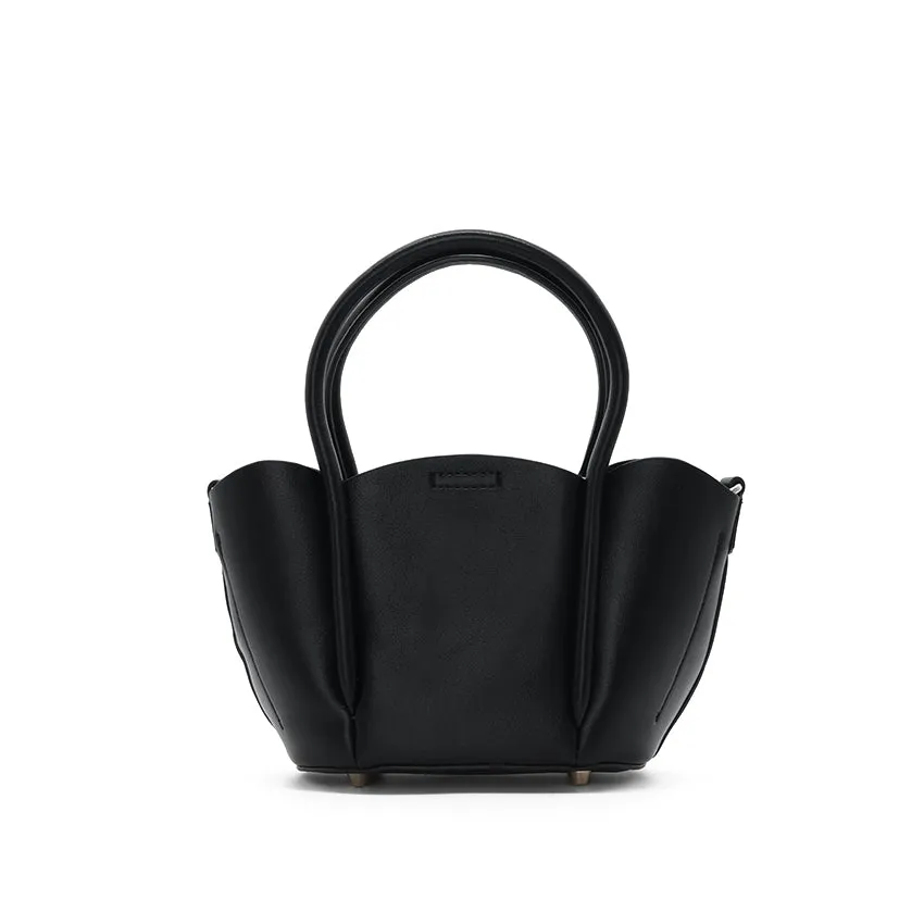 Petal Satchel Women's Bag - Black