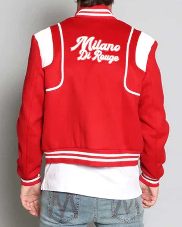 Piers Milano Gamble Red Varsity Jacket - William Jacket