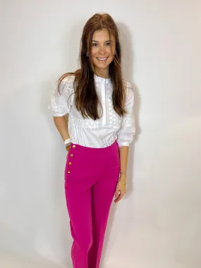 Pink Button Pants - Best Deals Online - Shop Now!