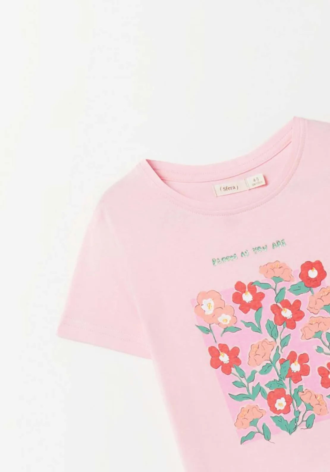 Pink Floral Print T-Shirt