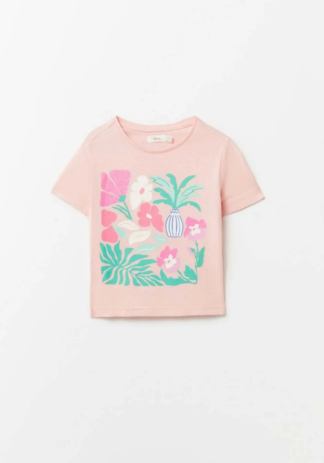 Pink Floral Print T-Shirt