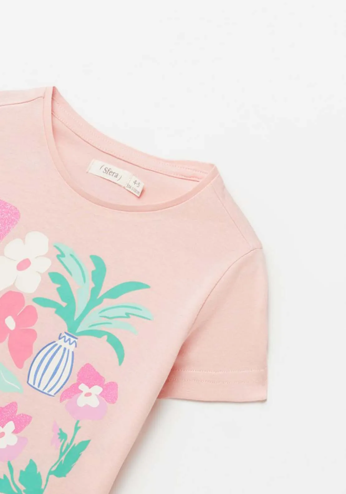 Pink Floral Print T-Shirt