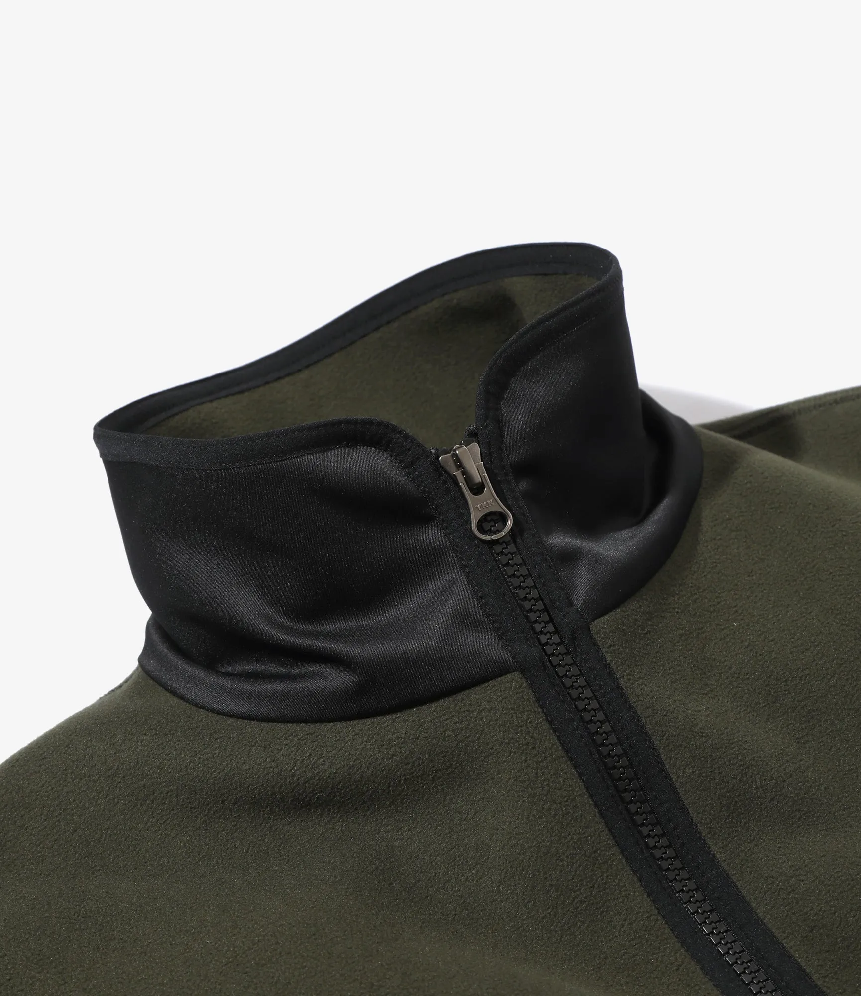 Piping Jacket –Olive Poly Fleece