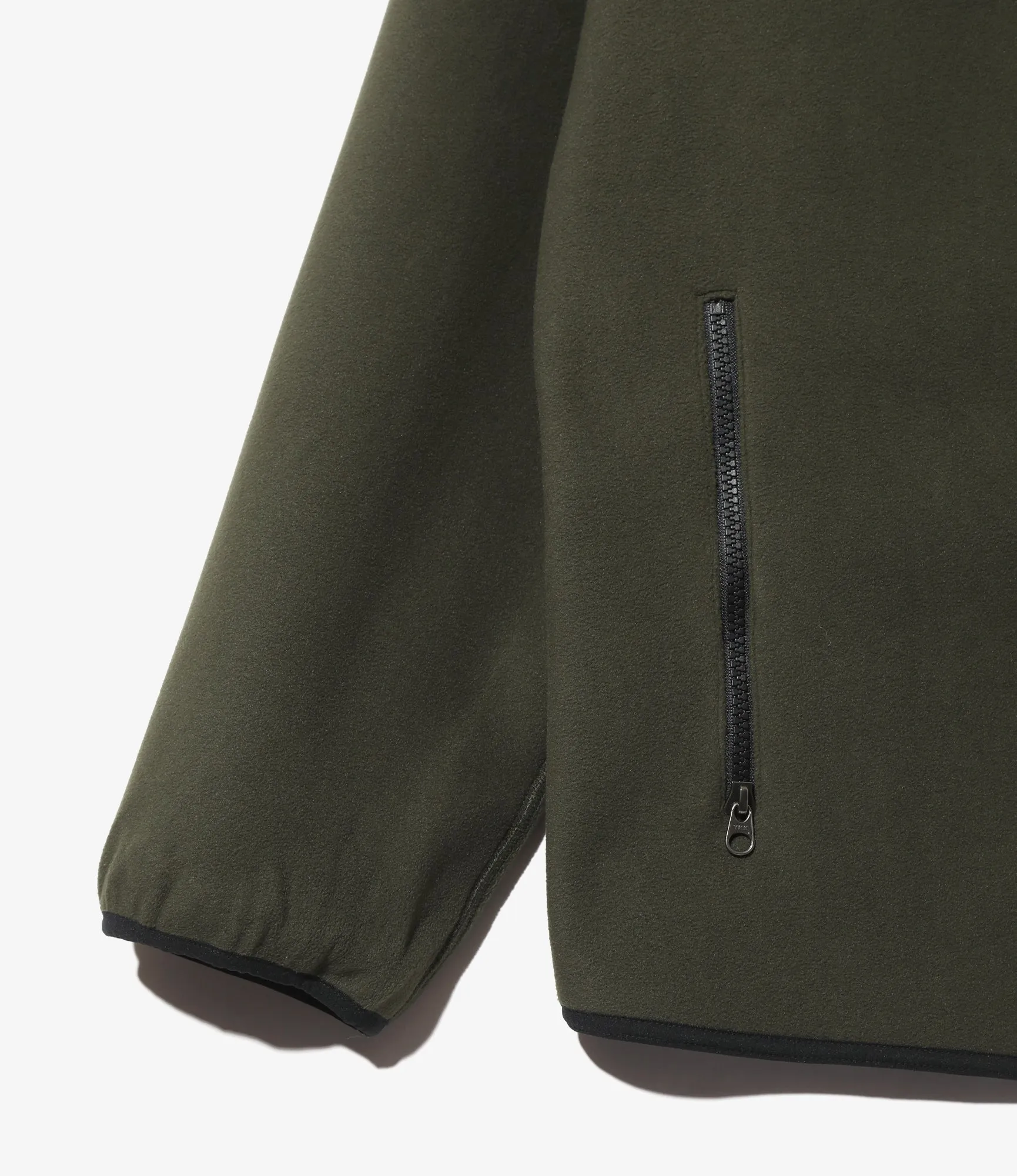 Piping Jacket –Olive Poly Fleece